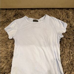 White Fox Boutique Light Blue Short Sleeve Tee